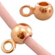 DQ metaal ring met oog Ø 2.2mm Rosé Goud